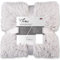 CelinaTex Minka Bettwäsche 200 x 220 cm 3teilig Longhair Felloptik Bettbezug Creme weiß braun