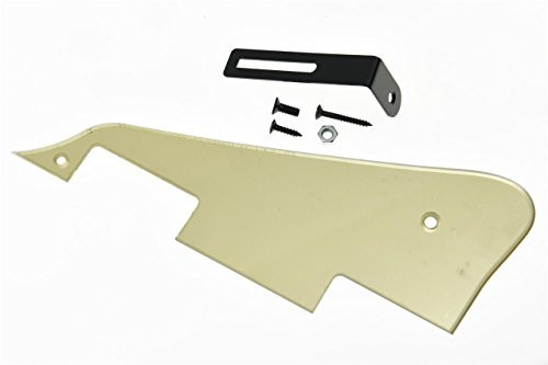 KAISH Gitarren-Pickguard für Epiphone Les Paul mit schwarzer Halterung, verspiegelt, goldfarben