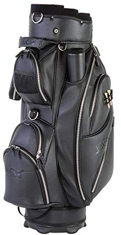 JuCad Bag Style I Golftasche I Außentasche I Schirmfach I Farbe Schwarz