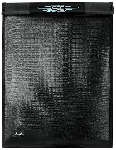 JXE JXO Faraday Bag, Shield Laptop iPads- Device for Law Enforcement, Military, Executive Privacy, EMP Protection, Travel & Data Security, Anti-Hacking, Tracking (21.5 x 13.7)