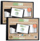 eco-eco eco095x2 Lot de 2 porte-vues A4 50% recyclé avec pochettes en plastique Noir