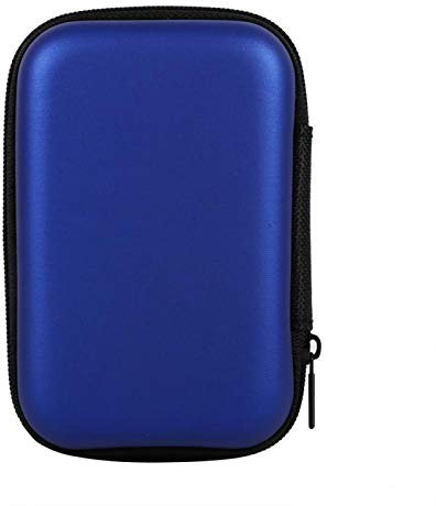 Yuecoom Sac de Rangement numérique, Mini Sac de Rangement 5 Couleurs Gadgets Organisateur étui Portable pour écouteur U Disque câble de données Chaud(Bleu)