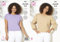 King Cole Ladies Double Knit Knitting Pattern Womens Easy Knit Sweater & Top (5867), Multi, 28- 46inch