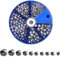 100Pcs Blei Angeln Gewichte Abnehmbares Angelgewichte,Angelblei Schrotblei Sortiment Fishing,Schrotblei Grob Fishing Lead Platinen-Set,Round Split Fishing Weights Sinkers,0.3g/0.5g/0.6g/0.8g/1g