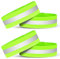 URAQT Reflektorband,4 Stücke Universal Reflektorbänder Running Sicherheitsband Reflektierend Klatscharmband Neon Reflektorbänder für Radfahren Joggen Geeignete Reflektoren für Kinder & Erwachsene
