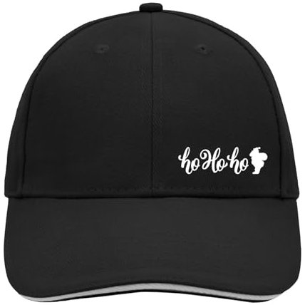 Huuraa Cappy Mütze Ho Ho Ho Weihnachtsmann Geschenk Black/Light Grey Ho Ho Ho Präsent