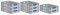 PROREGAL SuperSparSet 8x Eurobox NextGen Color | HxBxT 12x40x60cm | 23 Liter | Griffe blau offen | Glatter Boden | Eurobehälter, Transportbox, Transportbehälter, Stapelbehälter