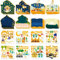 GROBRO7 49Pcs Ramadan Szene Aufkleber mit Seilen Eid Mubarak DIY Papier Handwerk Kits, Moschee Kamel hängende Dekorationen, muslimische religiöse Thema Geschenk für Bäume Fenster Wanddekoration