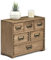 KIRIGEN Schreibtisch Schublade Schrank Storage Organizer 6 Schublade Mini Box mit Label Holder Griff für Home Office Desk Organizer und Lagerung Vintage