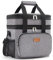 Lifewit Bolsa Térmica de Almuerzo Unisex, Bolsa Isotérmica Doble Compartimento, Bolsa Térmica Porta Alimentos Grande, Fiambrera Antifugas con Correa, Trabajo/Viajes, 21L/30 Latas, Gris