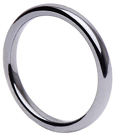 Dünner Ring aus Hämatit 3mm breit rund grau dunkelgrau schmal schlicht Steinring, Ringgröße:Innenumfang 64mm ~ Ø20.4mm