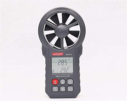 Samnuerly Anemometer Digital Wind Speed Meter Gauge Air Flow Velocity Measurement Thermometer For Windsurfing Kite Flying Sailing Surfing