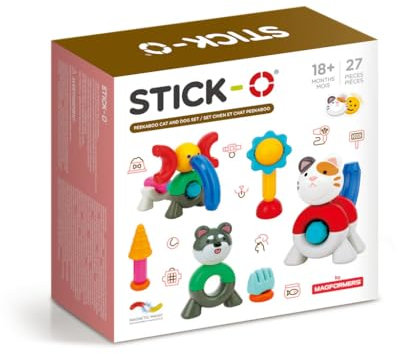 Stick-O Peekaboo Ensemble chat et chien Multicolore À partir de 18 mois
