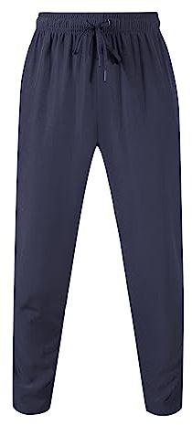 KONG JIMFAN Chino Hose Herren Sport Hosen Herren Running Jogginghose Herren Trousers for Men Trousers Thermo Jogginghose Kompressionshose Herren Lang Kochhose Herren(Dunkelblau,S)