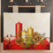 PETTI Artigiani Italiani - Copriforno Natalizio, Copriforno Cucina Natalizio, Copri Forno 40x50 cm, Copriforno Candele, 100% Made in Itay