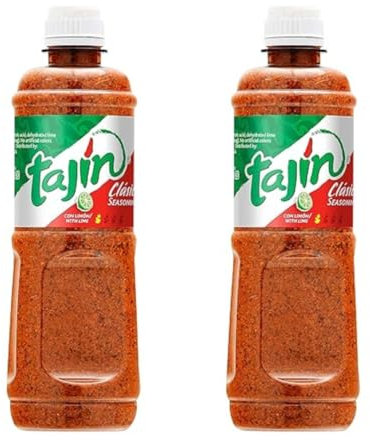 2x400g Tajin Classic - Fruit and Snack Seasoning - Gewürzmischung: Classic with Lime Gewürzmischung