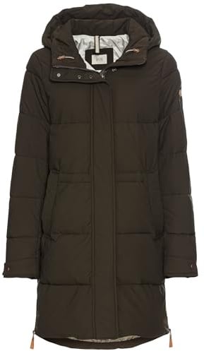 camel active Damen Gesteppte Jacke mit daunenartiger Füllung