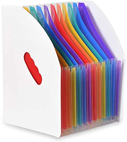Maxzord Erweitern Des Ordners für Dateihalter Stehend A4 Vertical File Organizer Magazine Korb Desktop 13 File Halter