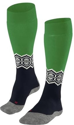 FALKE Herren Skisocken SK2 Intermediate M Kh Wolle Funktionsmaterial warm dick 1 Paar, Blau Space Blue 6116, 42-43