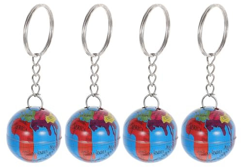 VICASKY 40 Stk Schlüsselanhänger Weltkugel Anhänger Welt, ErdeRucksack-Schlüsselanhänger Erde Charm Anhänger Ornament Dekoration für Reiseleiter Reisebegeisterte