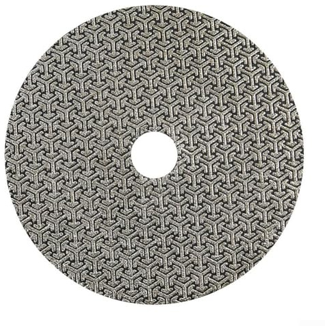 MiJunHD Galvanisiert Diamant Schleifpad,5 Zoll 125 mm 60#,Nass/Trocken Polierscheiben Schleifschuh Pad,Haken Schleife Rückseite Schleifteller für Polieren Trimmen Metall Glas Keramik (1 Stück)