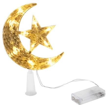 Mond- und Stern-Baumschmuck – Mondbaumschmuck mit Mond | Christbaumschmuck mit Stern und Mond, Dekoration für Bäume, ideal für Partys