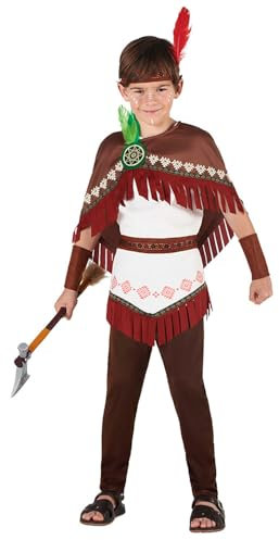 Boland - Kinderkostüm Native Dakota für Jungen, Faschingskostüm für Mottoparty oder Karneval, Kostüm, Wilder Westen