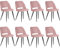 ANVOFONG Esszimmerstühle 8er Set,Küchenstuhl mit Unabhängige Beine,Kordsamt Gepolsterter Stuhl,Rosa loungesessel,für Esszimmer,Wohnzimmer,Küche,Schlafzimmer und Empfangsraum