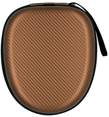 Large Over Ear Headphones Case, Hard Shell Storage Case Earphones Protective Case Travel Bag Protective Carry Bag (Khaki)