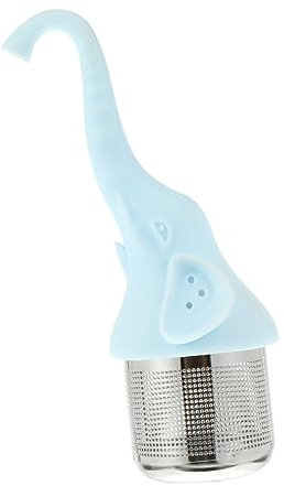 DECHOUS 2 Pcs Elephant Tea Maker Tea Leaf Filter Loose Tea Infuser Tea Interval Diffuser Coffee Filters Tea Ball Tea Loose Leaf Diffusers Strainer Lovely Tea Filter Blue Stainless Steel