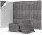 48 St. Quadratische Akustikplatten selbstklebend, TONOR Schallabsorber Schallschutz mit Hochdichte Wandfliesen Schall Dämmung 30x30x0,9cm für Studio, Büro, Akustische Behandlung & Wanddekoration Grau
