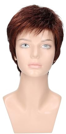 trendhair Perücke Dana - Gestufter Kurzhaarschnitt mit unsichtbarem Haaransatz & handgeknüpftem Wirbel