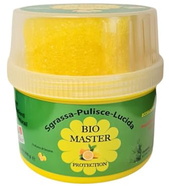 Bio Master Protection Pasta Pulente, Sgrassatore Lucidante Naturale per Casa, Cucina, Bagno, Auto e Moto, 850g