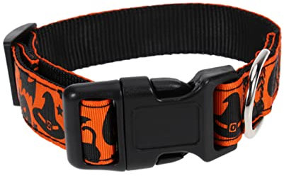 POPETPOP Halsband Für Haustierschauen Halloween-kürbishut-Muster Für Modischen Haustierbedarf
