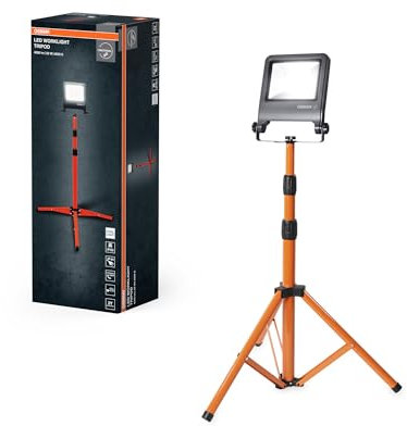 Osram LED Arbeitsleuchte Tripod 1x50W 840, 4000K kaltweiß, 4500 lm, IP65, höhenverstellbar 1,8m, 360°