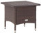 KLYEON Teetisch Braun 50 x 50 x 47 cm Poly Rattan Gartenmöbel Tische