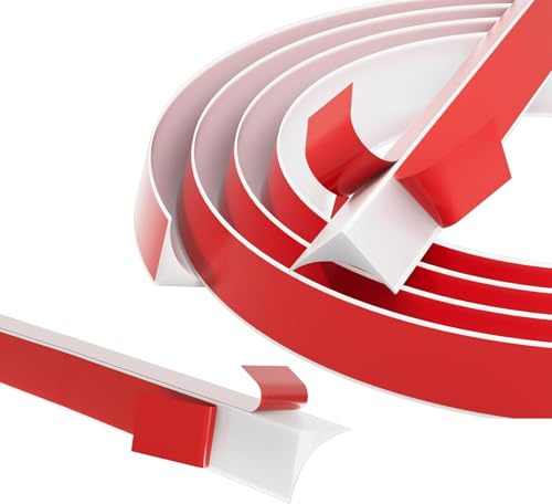 Coving for Ceilings Self Adhesive, TPE Flexible Moulding Skirting Board Trim, Quadrant Beading for Laminate Flooring, Wall Ceiling, Cabinet Countertop (10M)