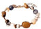 Purelei® Hawaiian Sunset Armband – mit Achat, Sodalith, Citrin & Süßwasserperlen – Edelstahl 18K vergoldet – Damen Schmuck 17–20 cm – Farbintensives Edelstein-Armband - Wasserfest (Rosegold)