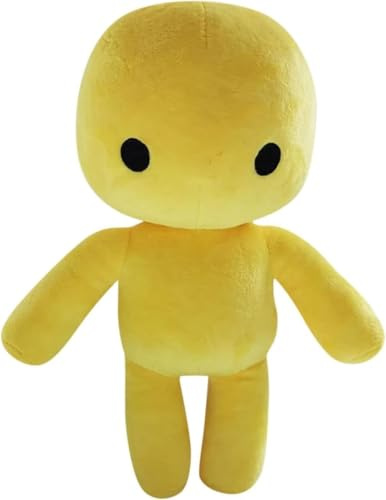 Wobbly Life Plush, Wobbly Life Plüschtier, Wackeliges Leben Kuscheltier, Weiches Spielzeug Für Kinder, Adorabele Spielcharaktere for Sammler und Gamer Fans (#Gelb)