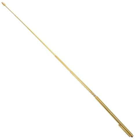 Garneck Baguette de Sourcier en Laiton Robuste Antenne Télescopique Portable, pour Paysages Naturels Éloignés et Environnements Urbains