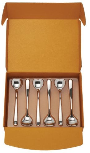 Alessi - MMI01CUSET - Le posate Alessi Set composto da sei cucchiaini da gelato in acciaio inossidabile 18/10.