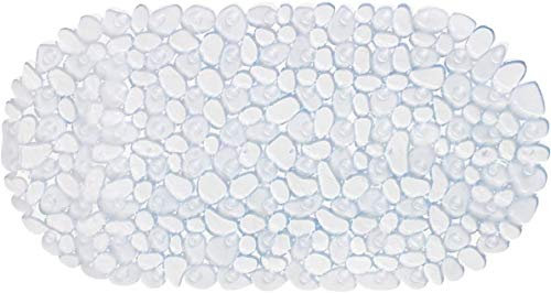 Schöne Badewannenmatte- BADEWANNENEINLAGE- Antirutschmatte STONE OPTIK-Kieseloptik-Steinoptik-Form:OVAL Farbe.Transparent -ARVIX-NEU -Maße:ca.:67x35cm-LGA Schadstoffrei-NEU 2015