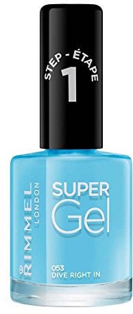 Rimmel London Super Gel Nail Polish Beach Ready Collection, 53 Dive Right In, 12 ml