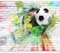 murando - Vlies Fototapete Fussball 400x280 cm - Foto Tapete Kinderzimmer Jugendzimmer Moderne Vliestapete XXL Wandtapete Motivtapeten Bildtapete 3d Effekt Wand Dekoration - Graffiti i-B-0044-a-a