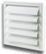 Haeusler-Shop - Rejilla de ventilación con láminas de cierre automático (tamaño 300 x 300 mm)