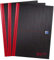 Oxford Black n' Red - Quaderno formato A4, copertina rigida, a righe, 192 pagine, confezione da 3