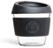 Neon Kactus Reusable Glass Cup 8oz (Negro)