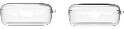DAYJOY Schutzhülle aus weichem Silikon, kompatibel mit Bose QuietComfort Ohrhörern, Schutzhülle mit Schlüsselanhänger, transparent, 2 Stück