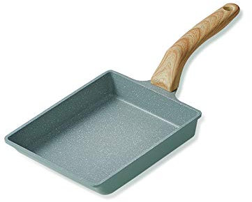 HARLIANGXY Tamagoyaki Japanese Omelette Pan, Egg Frying Pan, Coated with New Safe Teflon Select, for Stovetop and Induction, Non-Stick Coating (PFOA Free), 20 x 15 cm