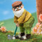 Gardlister Gartenzwerg Statue Dekorative Figuren, Lustige Golf-Zwerg Skulptur für Terrasse Rasen Hof, Elfe Outdoor/Indoor Dekor Ornament Golf Liebhaber Geschenk
